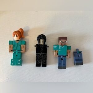 Minecraft random figures and pieces makes 2.5 people 🤣